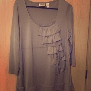 Chico’s Travelers Silk Blouse Size 2